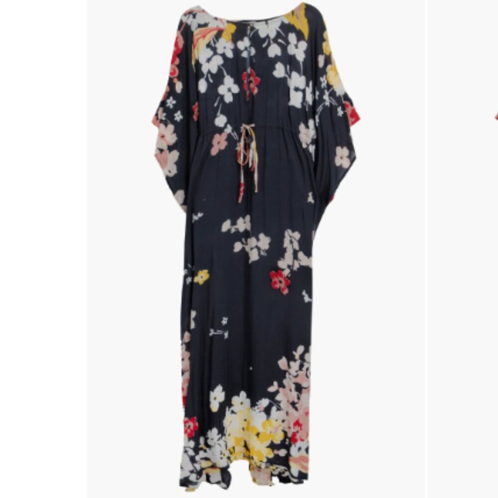 SAACHI floral print caftan cover-up one size fits most